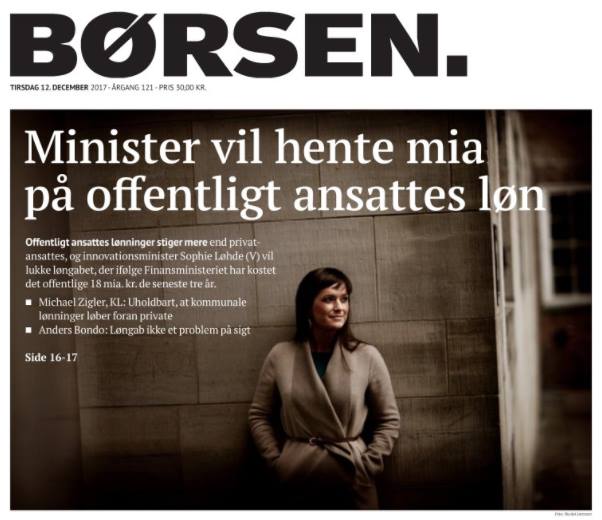 Ingen lønfest blandt de offentligt ansatte