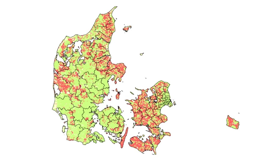 Ny bredbåndskortlægning viser store regionale forskelle