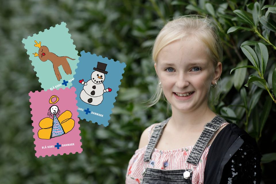 Blå Kors udgiver årets julemærker: Vi skal huske på de børn og unge, der har det svært