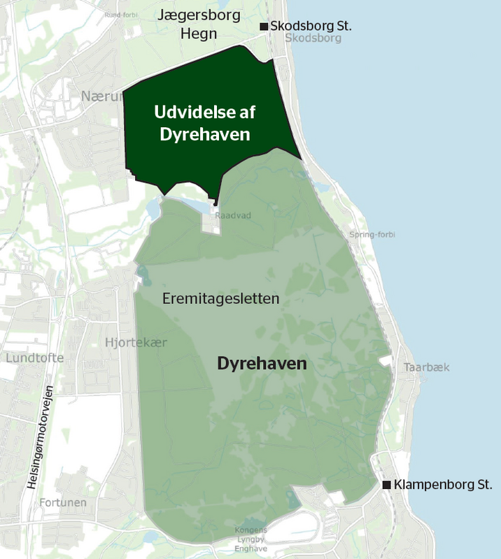 Dyrehaven ved København bliver endnu større