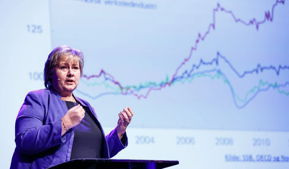 Norge har fået en borgerlig trekløverregering