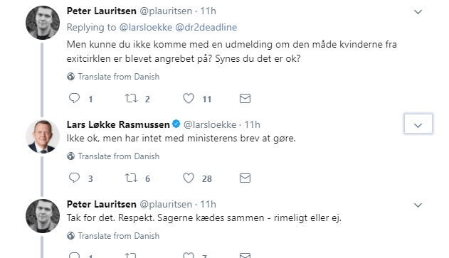 Løkke: Personangreb på Parwani og Khankan ikke ok