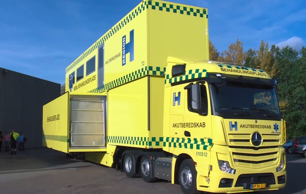 Region Hovedstaden: Mobil behandlingsplads er 30 ton rullende akuthjælp