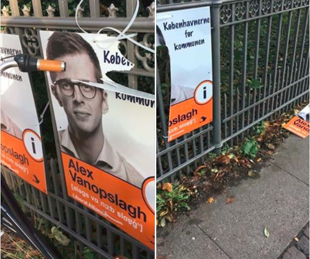 Kommunalforsker: Borgerlige valgplakater er mest udsat for hærværk