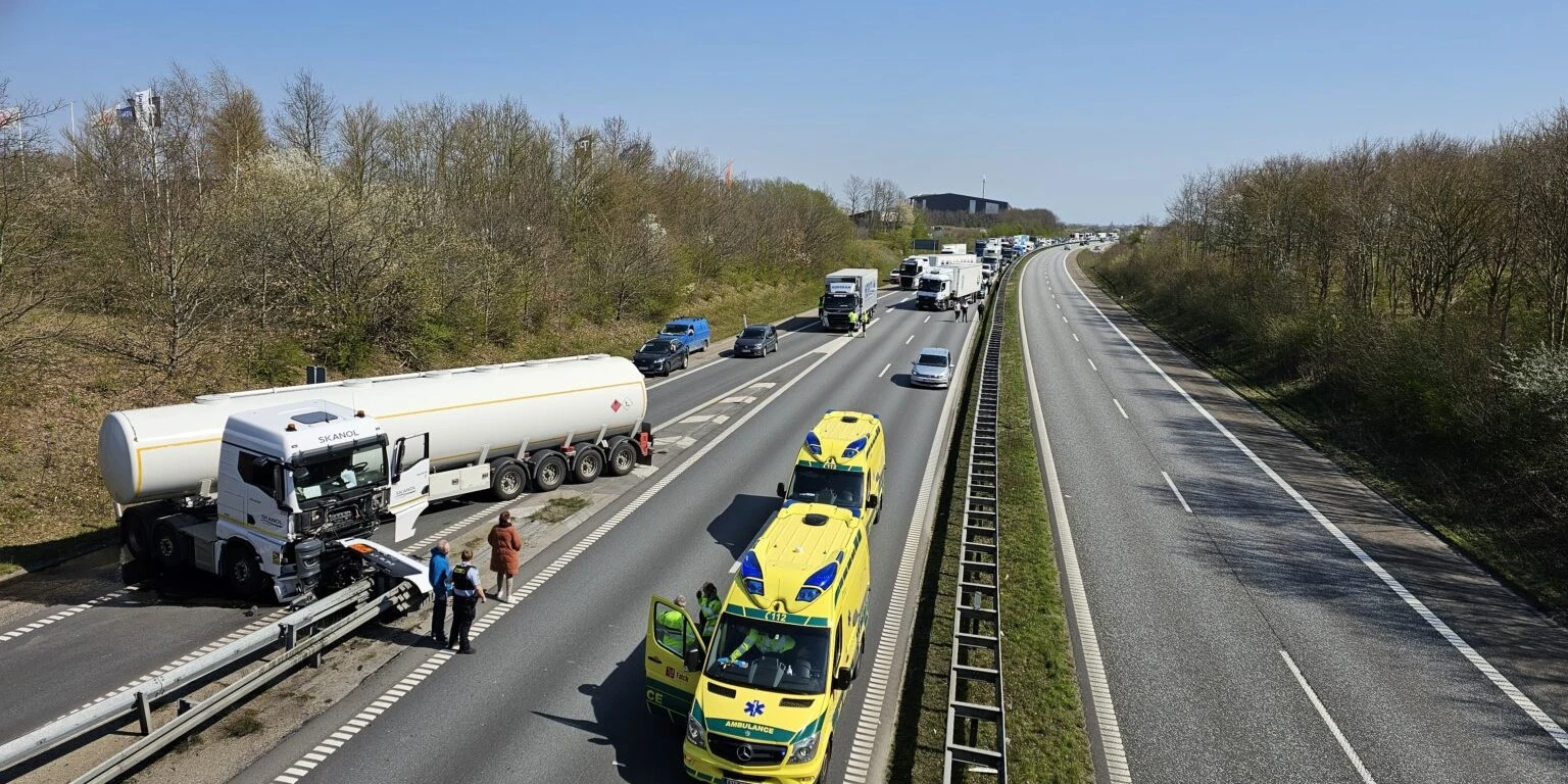 11 kilometer kø, kaos på motorvej