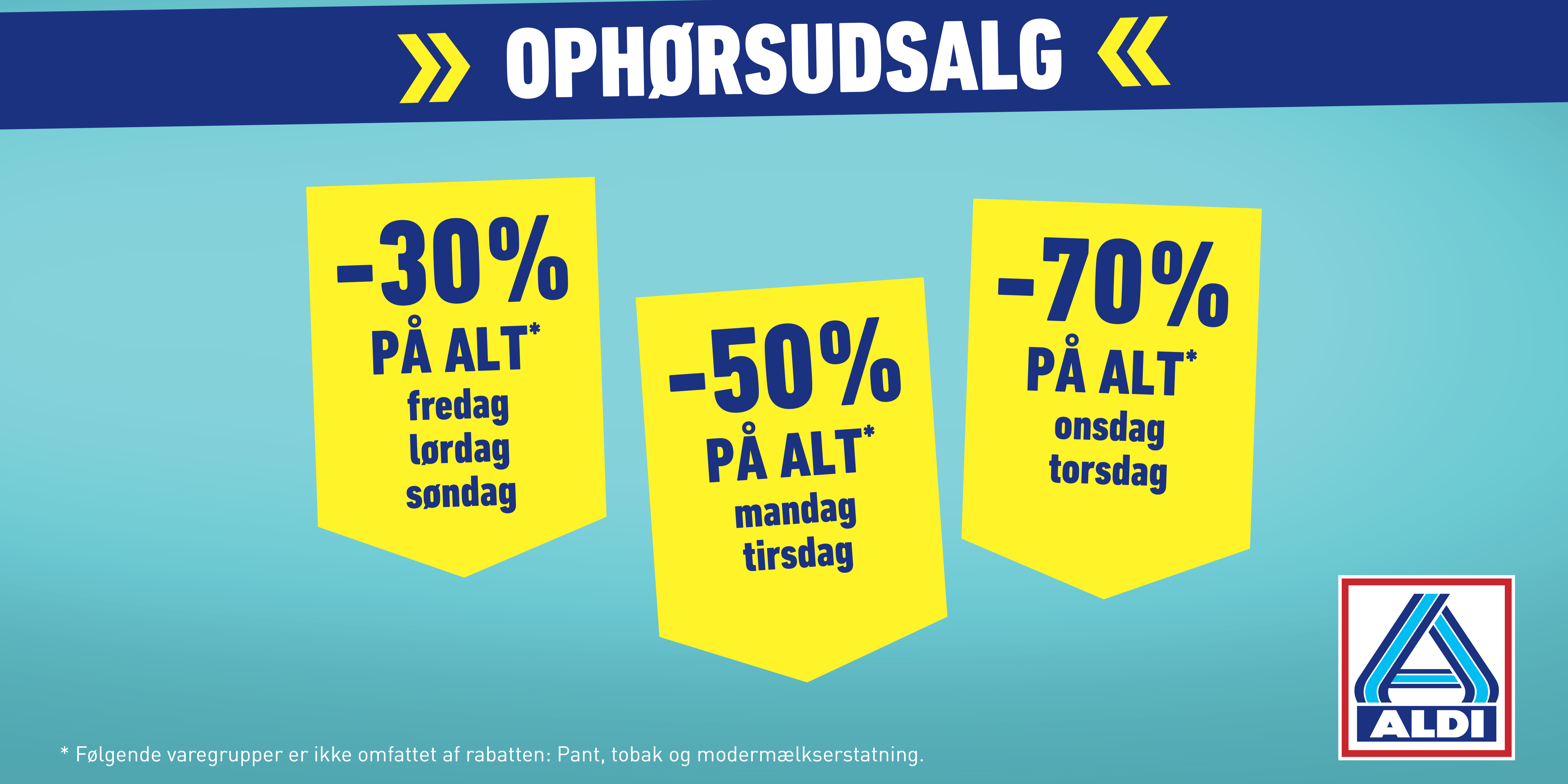 Spar op til 70 procent: Disse 29 ALDI-butikker lukker lige om lidt