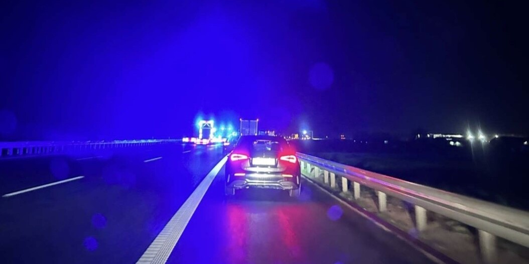 Motorvej spærret, kør af i god tid