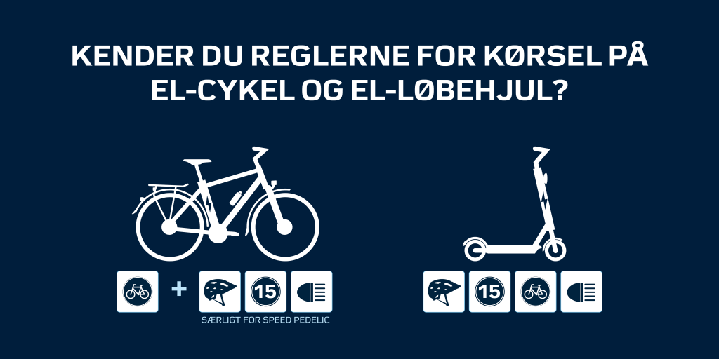 Mange har ikke styr på dem: Ny kampagne skal informere om reglerne for el-cykler og -løbehjul