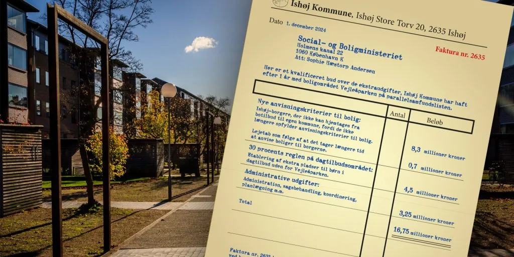 Ishøj sender regning på 17 mio. kr. til Folketinget – som tak for administrativt bøvl
