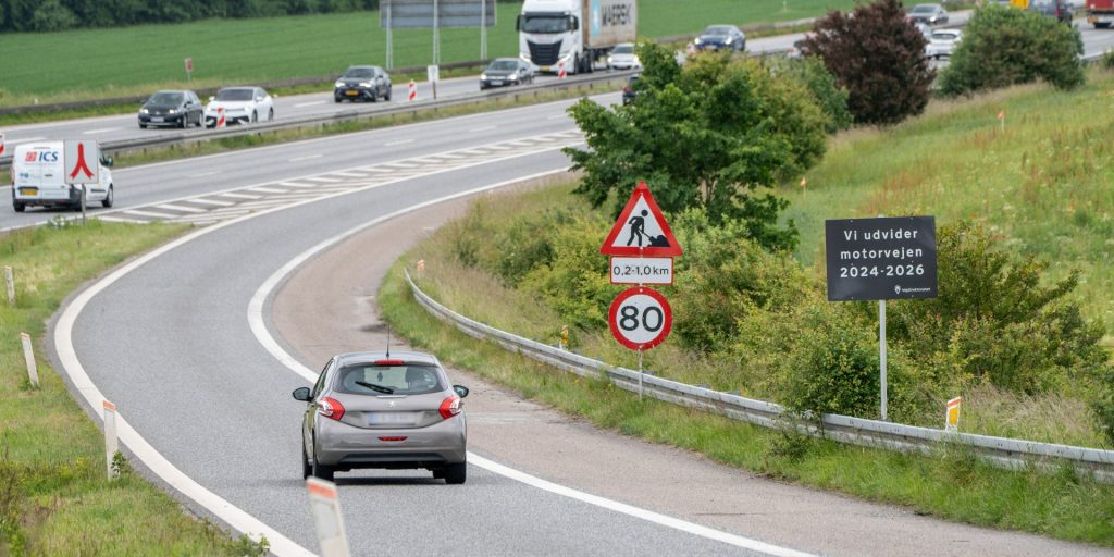 Vejdirektoratet advarer: Motorvej spærres 5 aftener og nætter