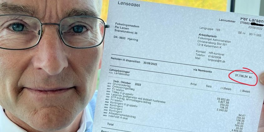 Viser sin lønseddel frem – så meget tjener folketingsmedlem