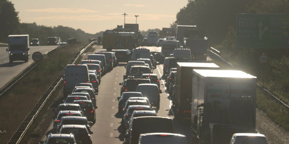 Uheld på flere motorveje onsdag morgen