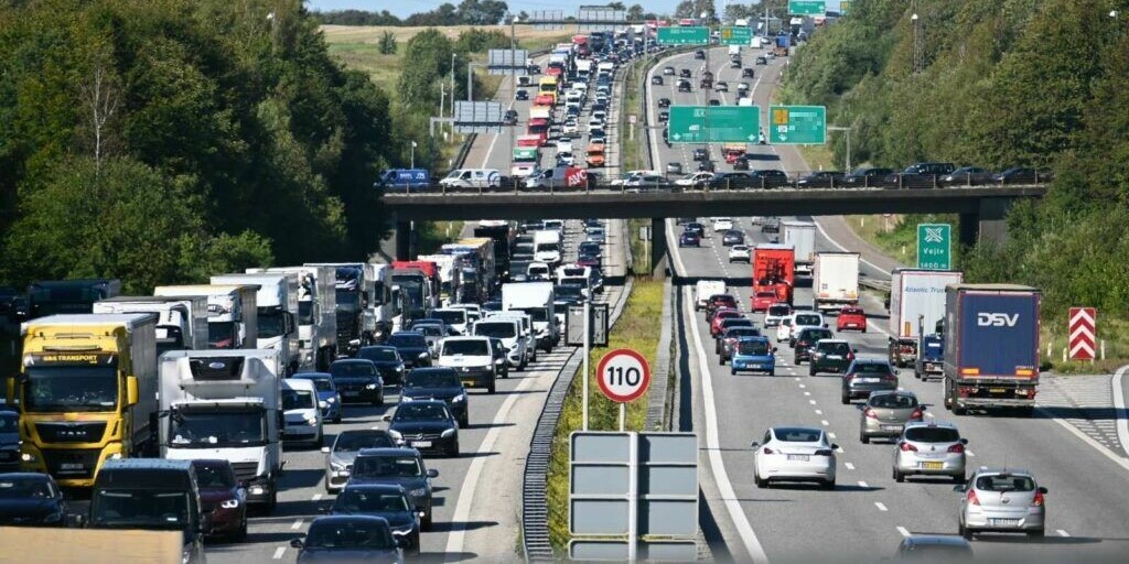 Arbejde på motorvej: Kun et spor og 80 km/t fra på søndag