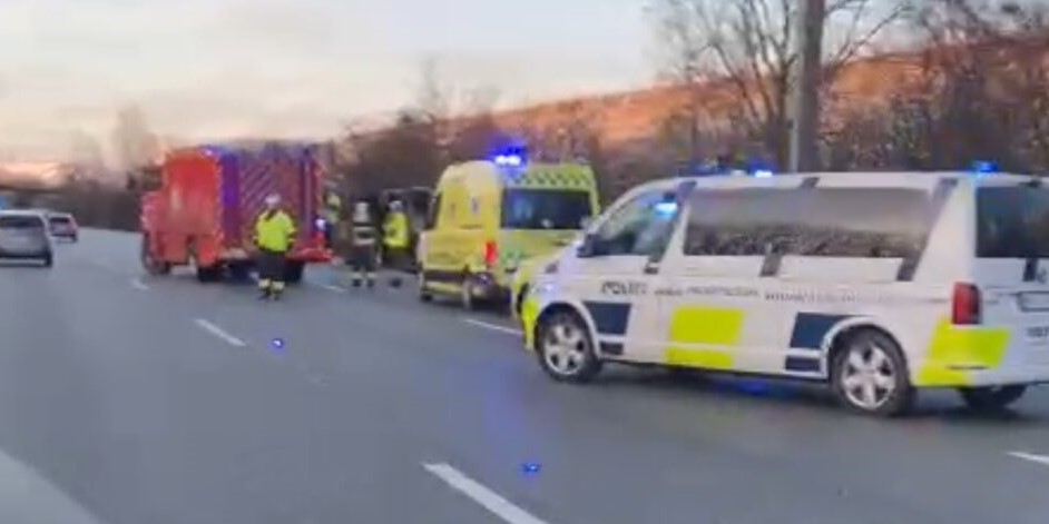 Uheld på flere motorvej: Her skal du regne med forlænget ventetid