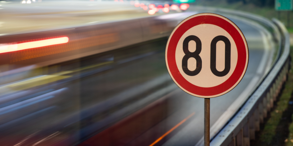 Vejarbejde på motorvej – hastigheden sættes ned