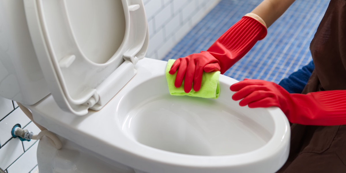 4 lette trin til at rengøre toilet og afløb