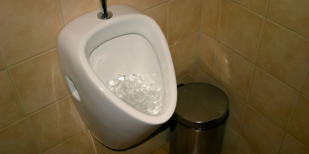 Har du oplevet det? Derfor putter nogle restauranter is i deres pissoirer