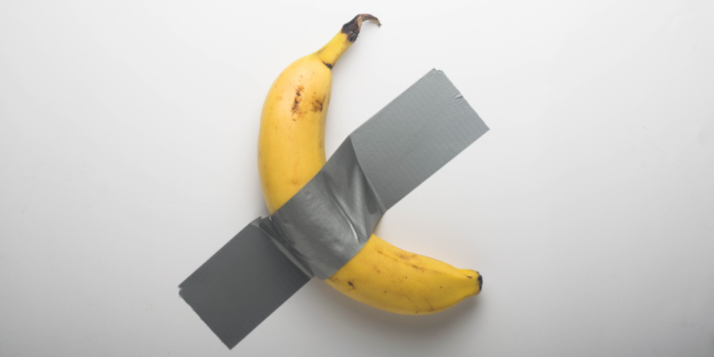 Banan med gaffatabe solgt på auktion – for 43,8 millioner kroner