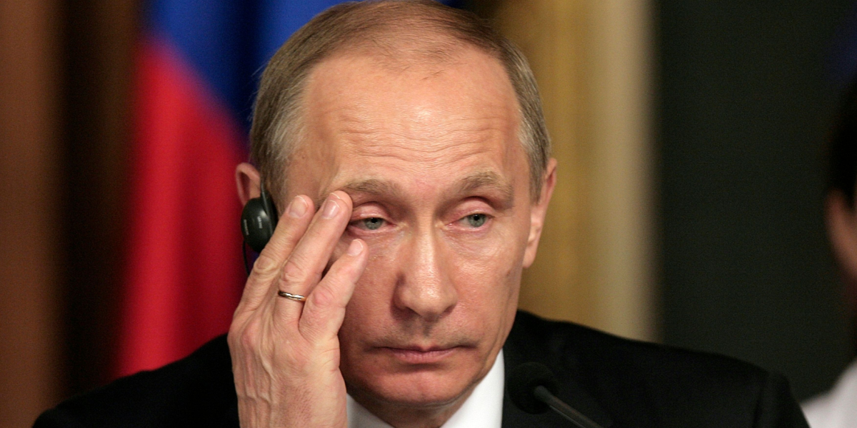 Pinlig bommert: Putin gør sig selv til grin med gammelt kort
