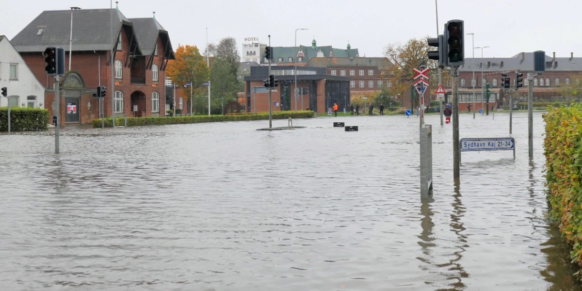 Endnu et område med: Her blev man også ramt af stormflod i weekenden