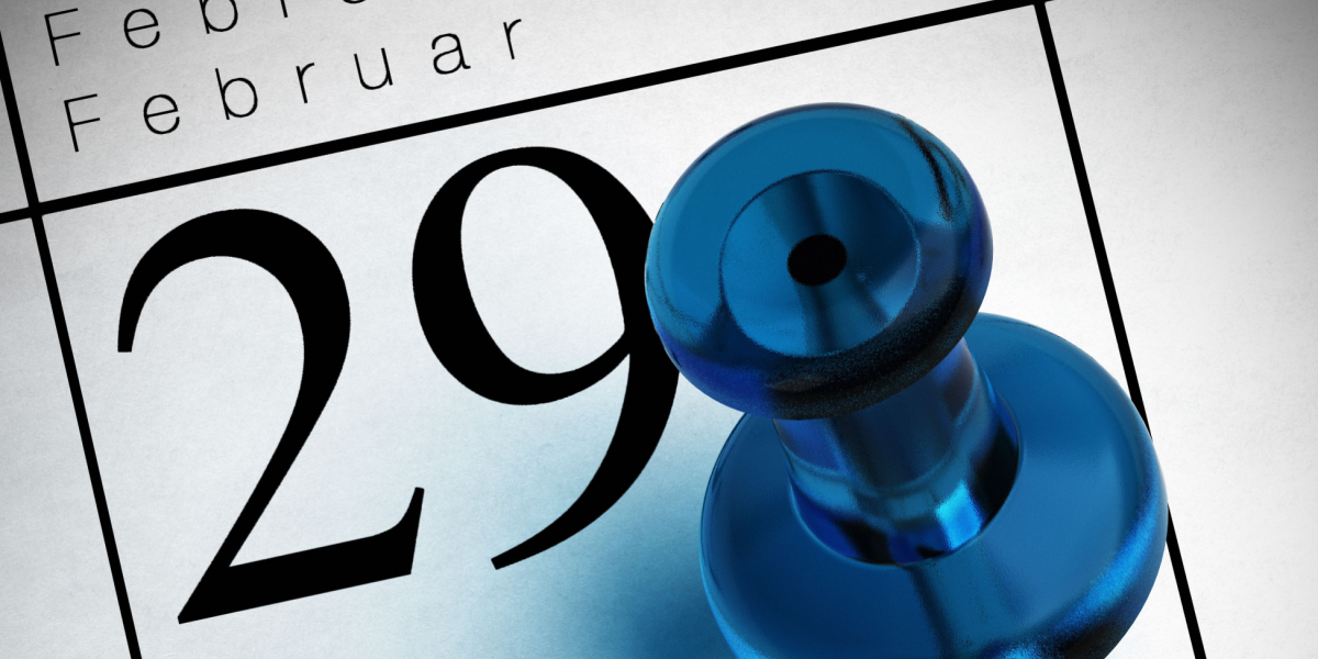 Det er ikke d. 29.: Derfor er det faktisk d. 24. februar, der er skuddag