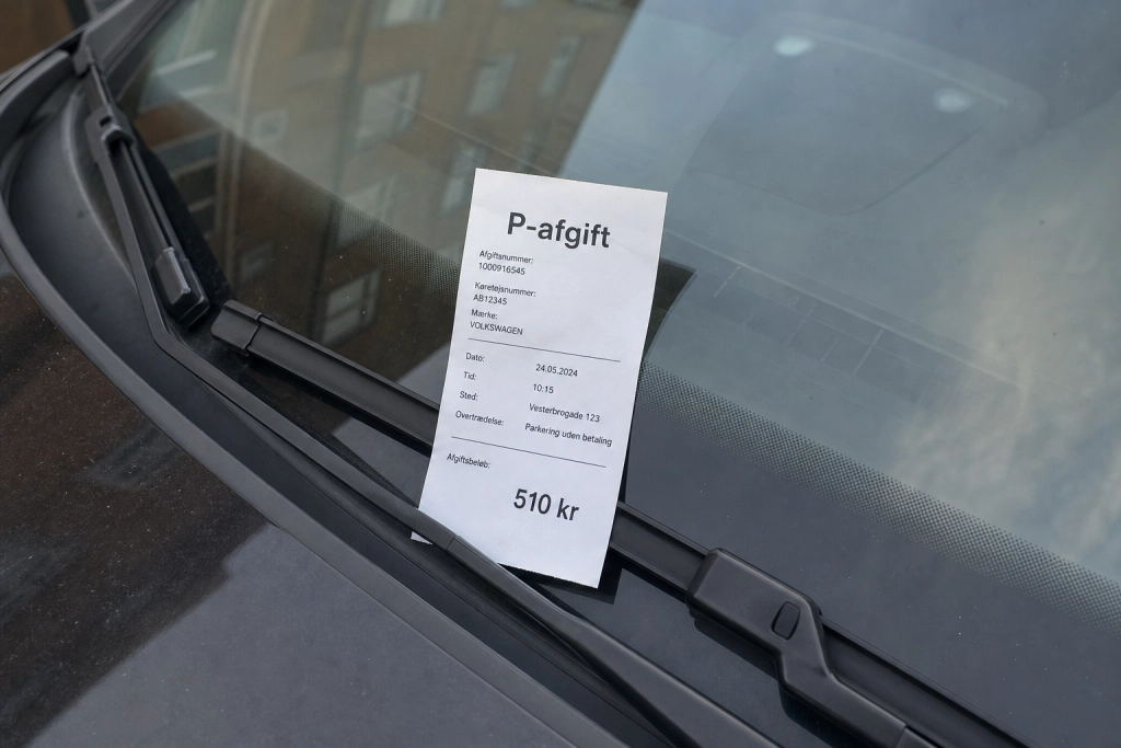 Fem parkeringsregler mange bilister overser - og hvad de koster i afgift