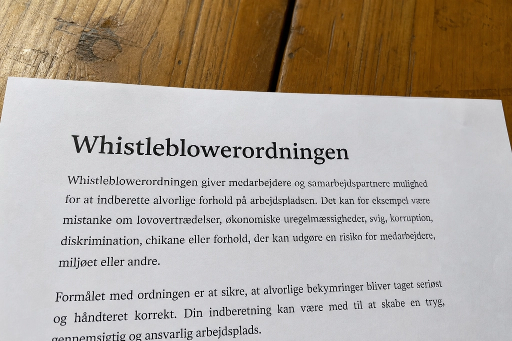 Opdager du svindel eller lovbrud på din arbejdsplads? Loven beskytter dig, hvis du siger fra